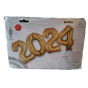 2024 Decorative Balloons-Supershape Nunber Bunch-Helium Or Air Filled